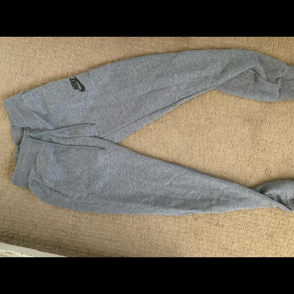 Gray Nike joggers